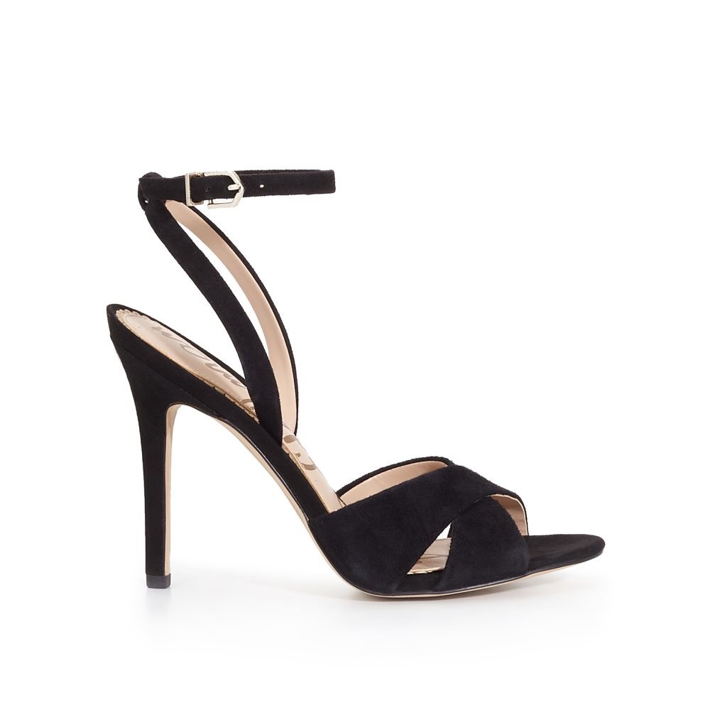 Sam Edelman | Aly Black Suede Sandal Heels 10 BNIB - Picture 3 of 8